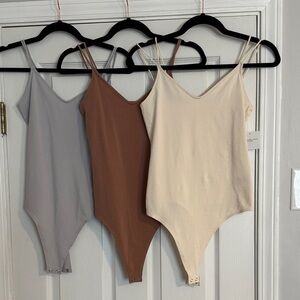 American eagle tank Bodysuit Set - Gray, Brown, Cream size medium